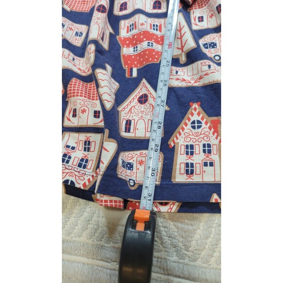 Hanna Andersson Holiday Play Dress – Red Stripes & Gingerbread Village Print - Picture 6 of 10